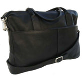 Piel Leather Top-Zip Portfolio - Luggage Base